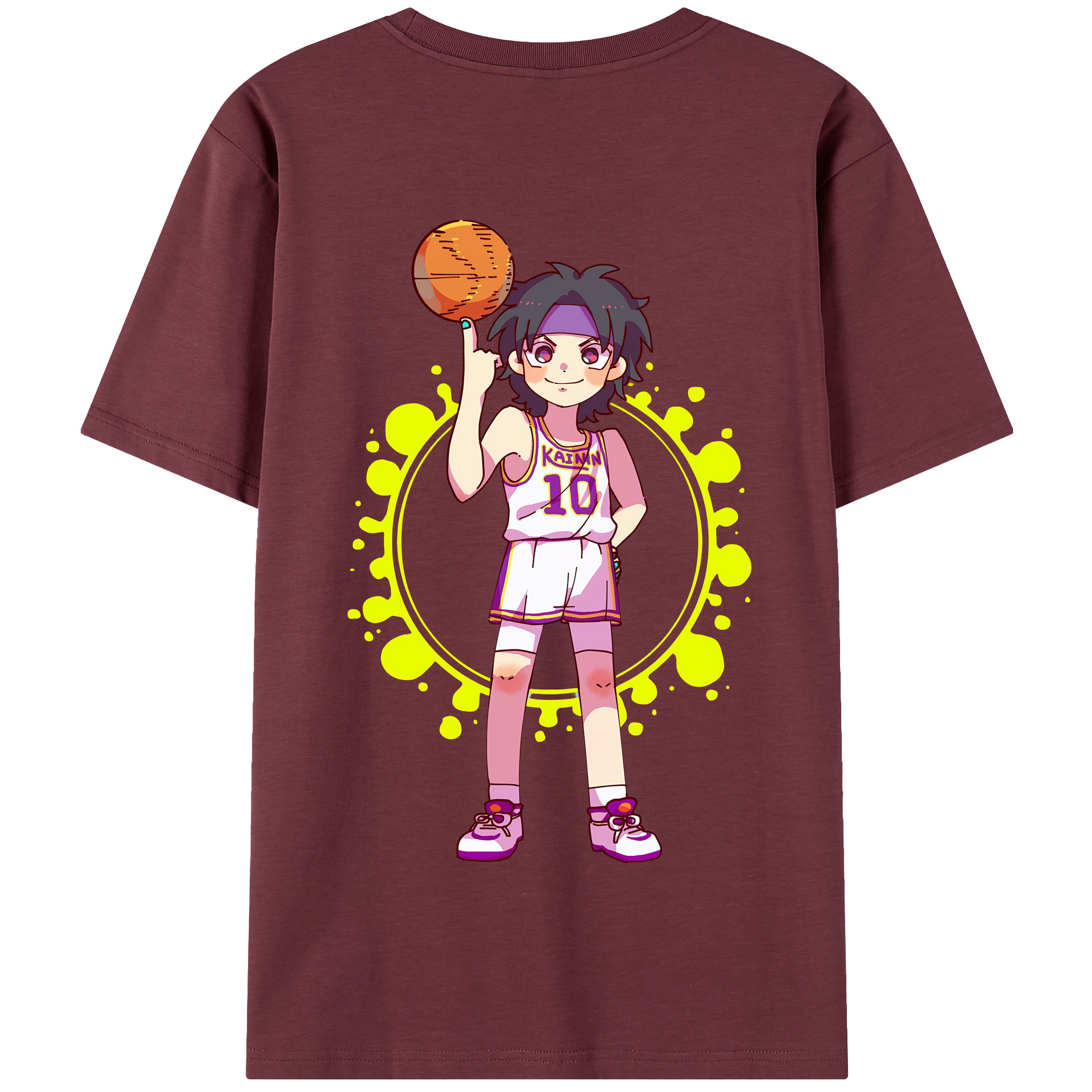 SLAM DUNK／スラムダンク 綿100％半袖Tシャツ（背面プリント）